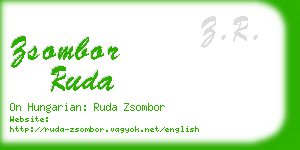 zsombor ruda business card